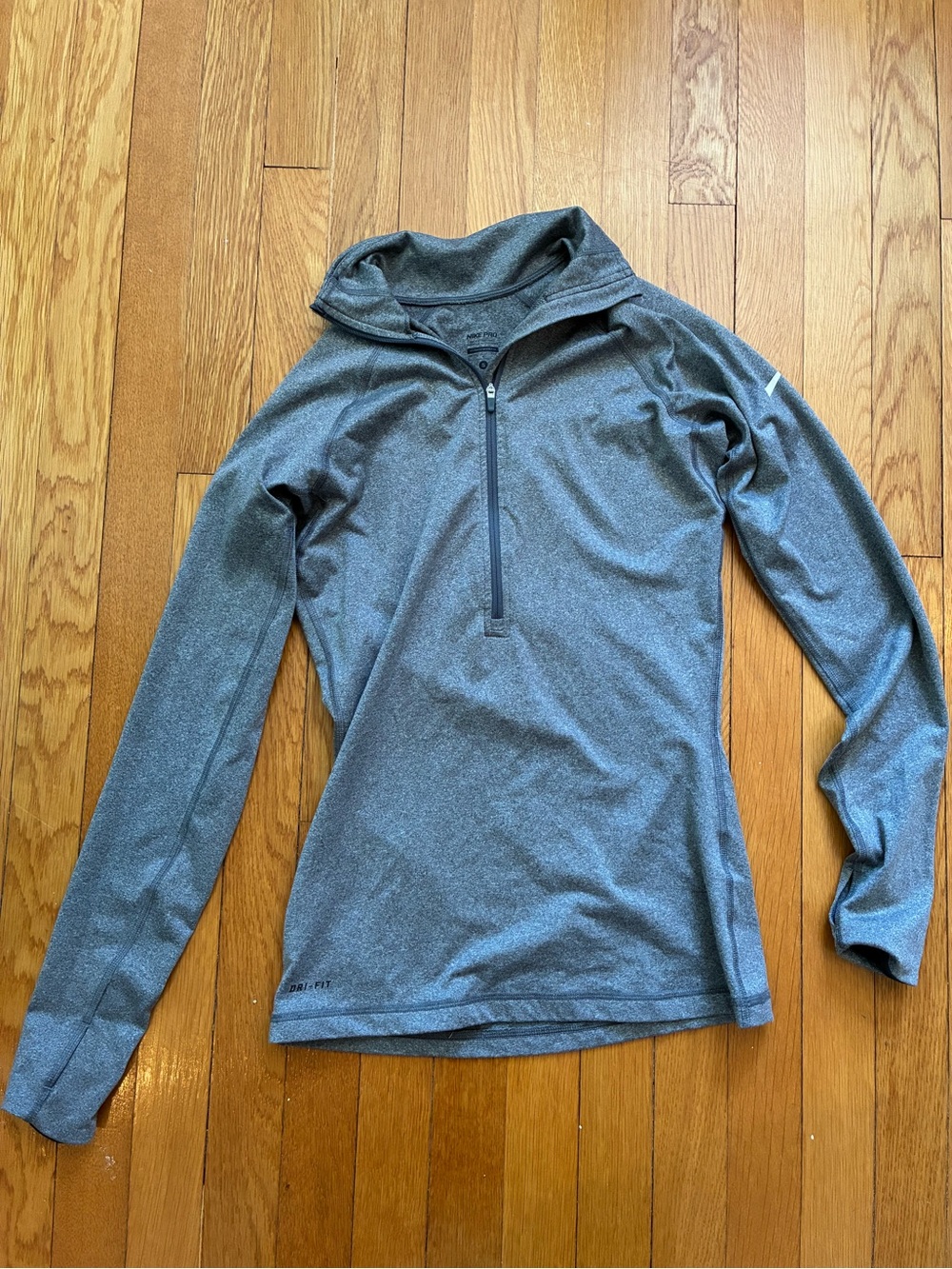 Nike Pro running zip-up, size S